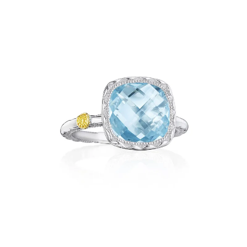 Tacori Crescent Embrace Sky Blue Topaz Ring