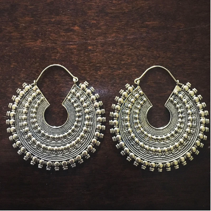 Elegant Stud Earrings-<span>BRE-389<span>: </span></span>Lahu Hoops