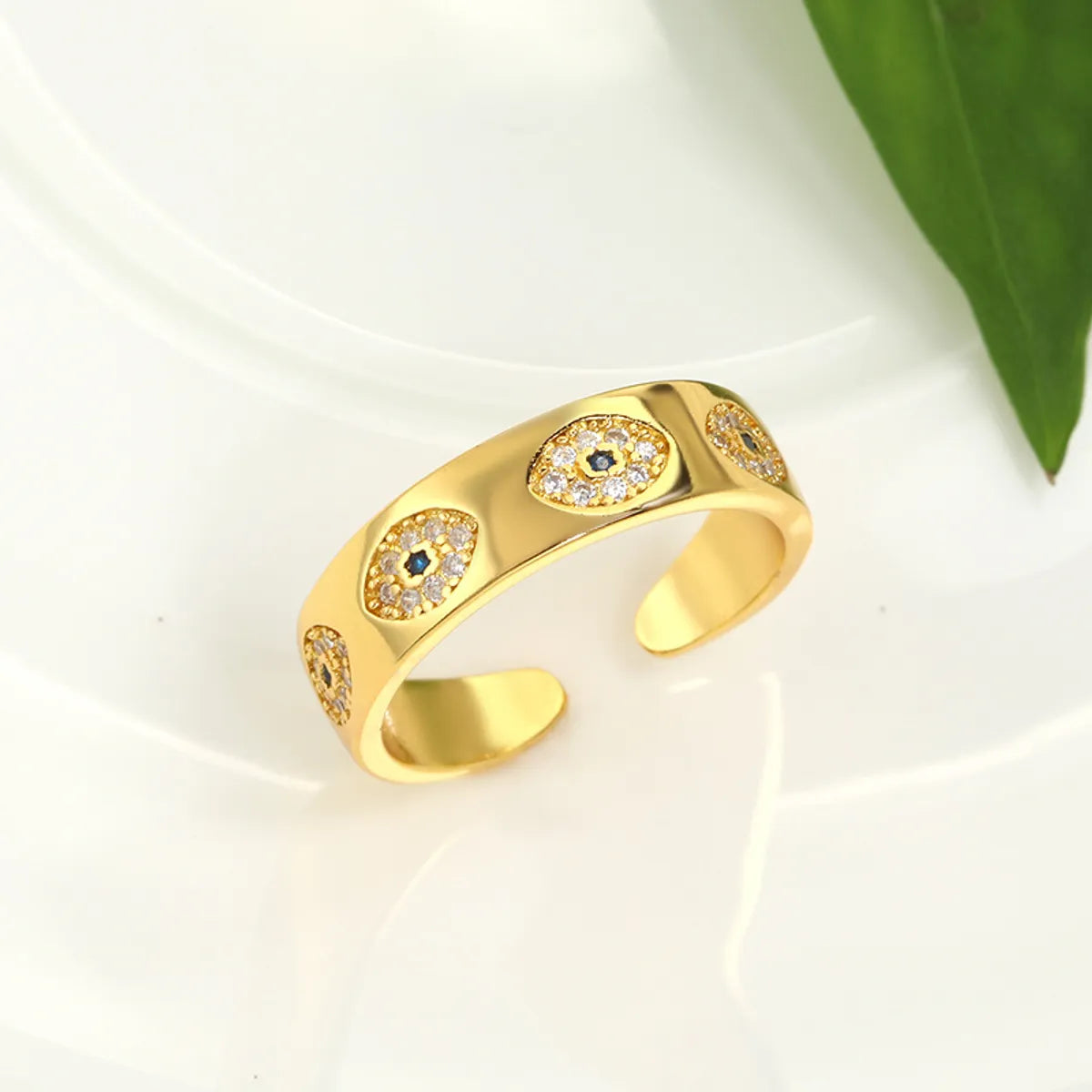 Gold Eye Ring