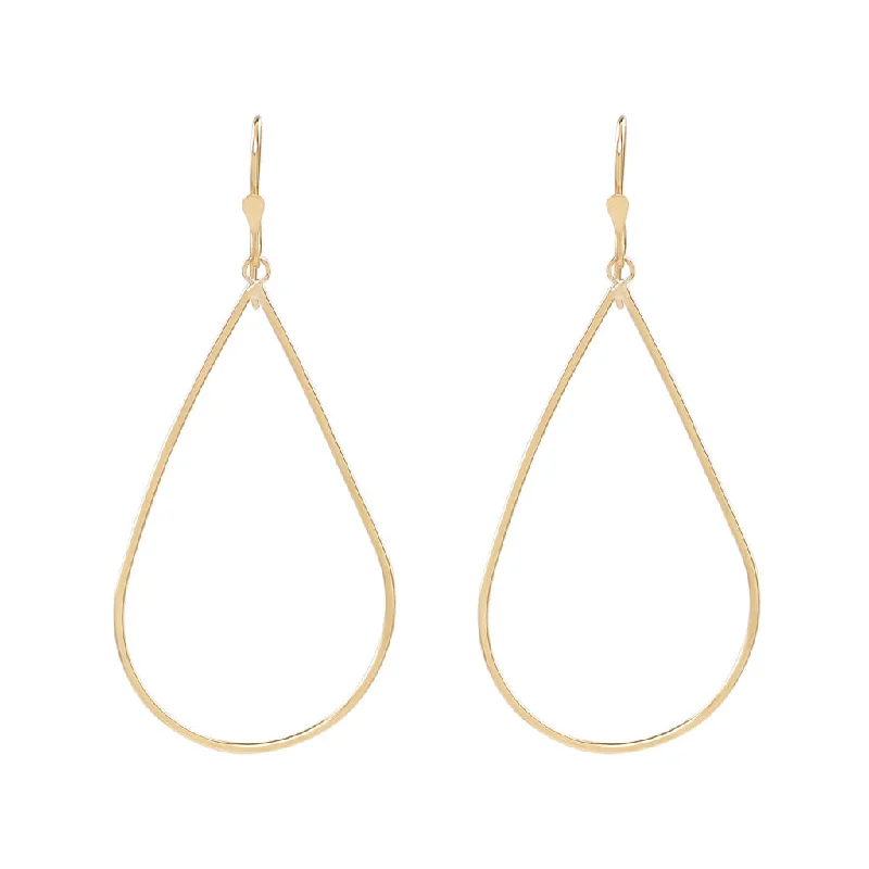 Vintage Gold Earrings-E960 - Single Dangles