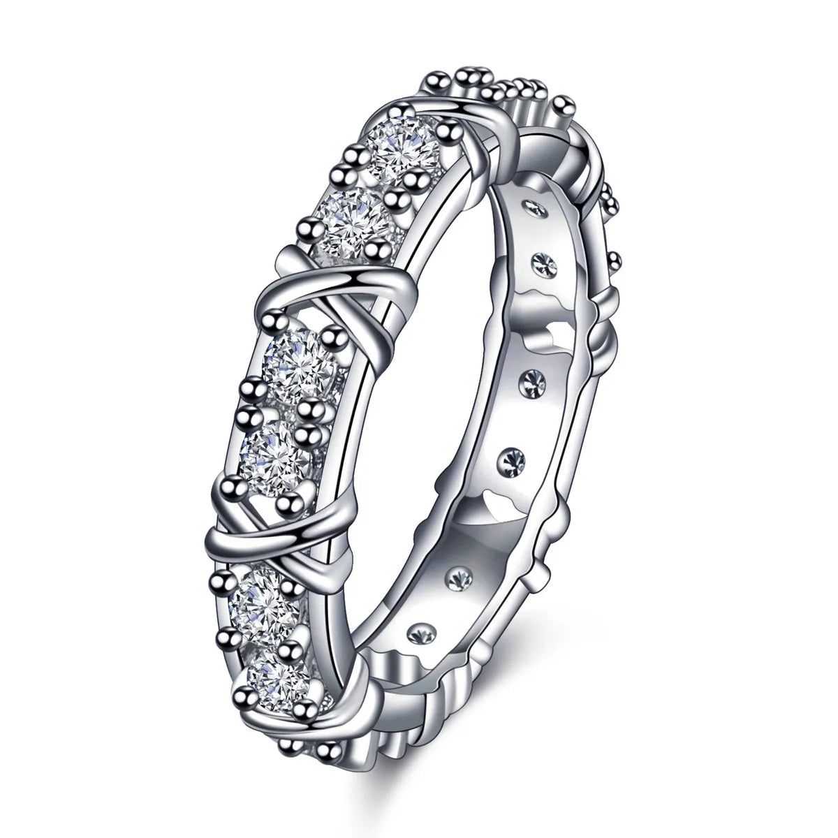 White Diamond Ring [White Gold Color]]