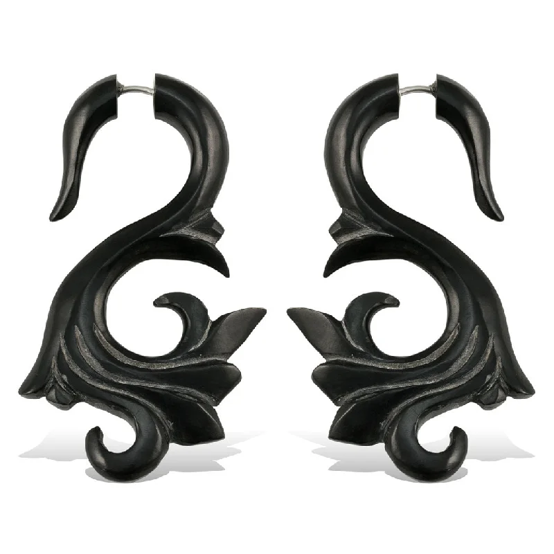 Fashionable Dangle Earrings-<span>EFH-817<span>: </span></span>Tropic Curls - Horn