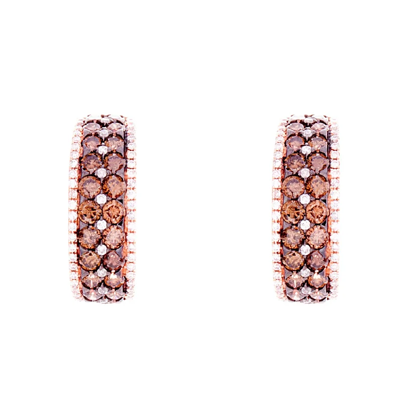 Silver Drop Earrings for Women-Choco Diamond Earrings