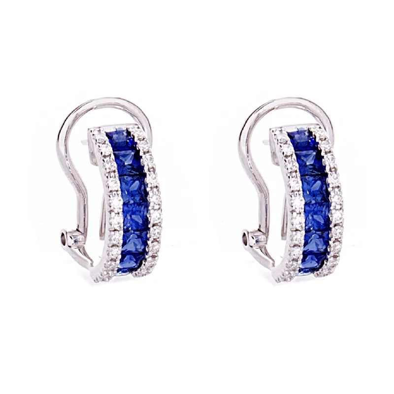 Custom Earrings for Gift-Sapphire Earrings