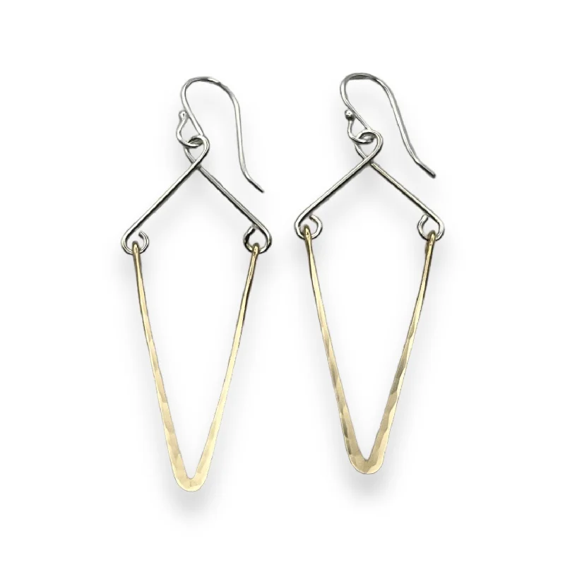 Rose Gold Earrings-2193 - Artisan Dangles