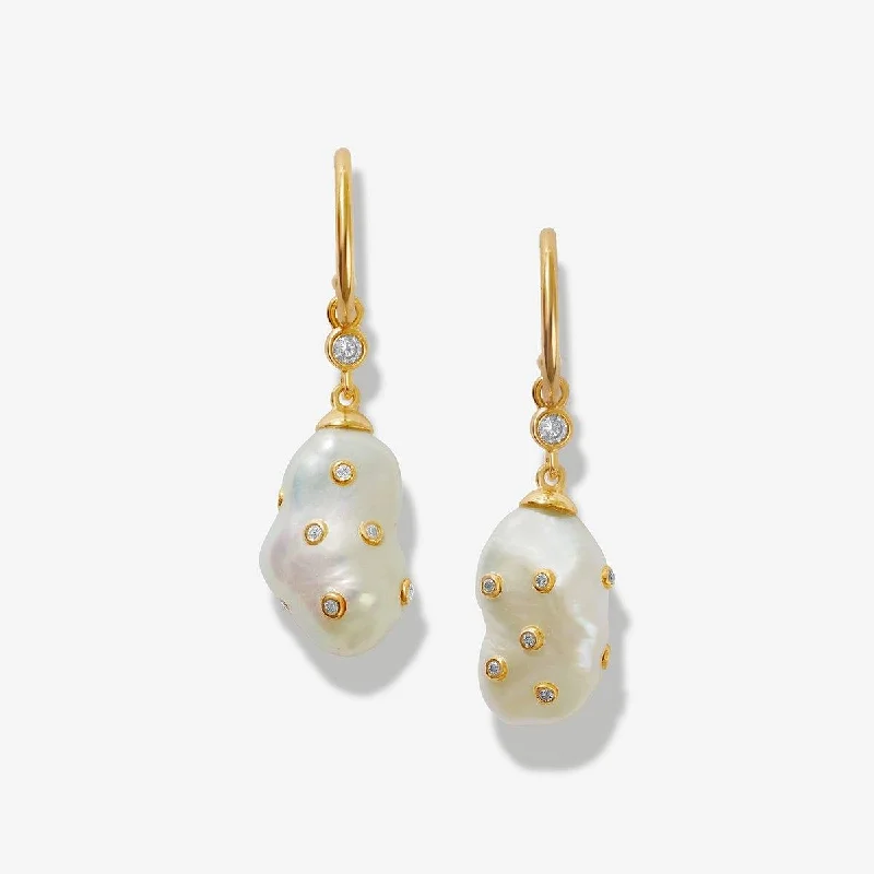 Simple Drop Earrings-Hentley pearl earrings