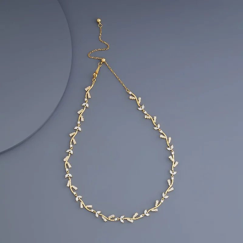 White Gold Necklace-Trendy Necklace 180201