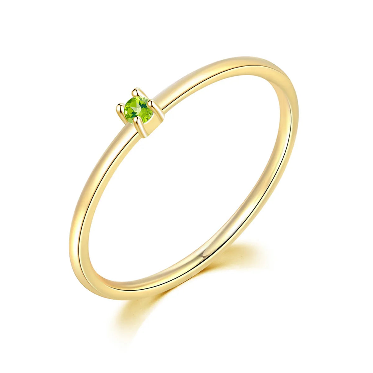 Light Gold Deep Apple Green Stone