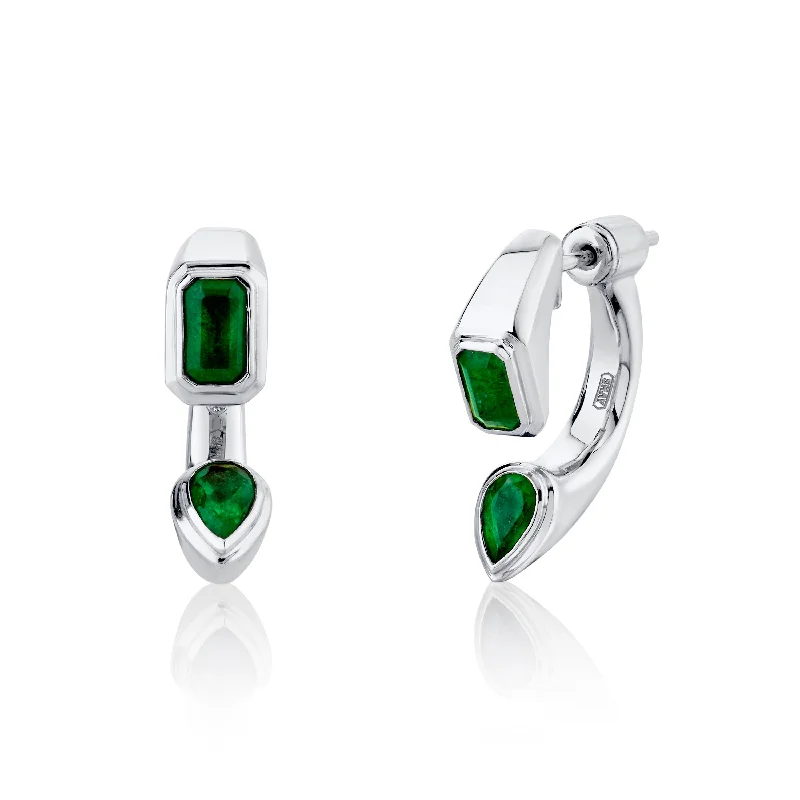 White Gold/Emerald