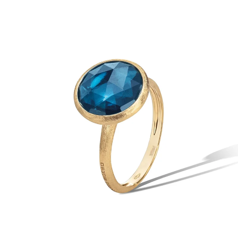 Marco Bicego Jaipur Color Cyan Topaz Ring