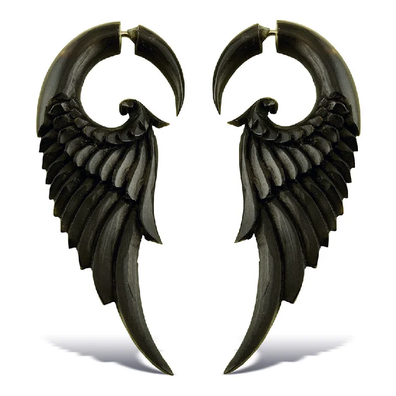 Eco-Friendly Earrings-<span>EFH-827<span>: </span></span>Forest Wings - Horn